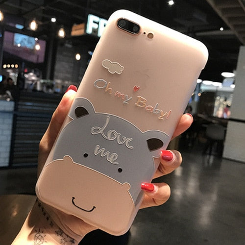 UOJSJK Flower Phone Case for iPhone 6 6s 7 8 Plus X Cases Silicone Fashion Women Soft Protection Cover for iphone XR XS MAX Case