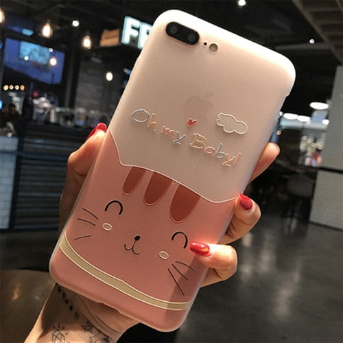 UOJSJK Flower Phone Case for iPhone 6 6s 7 8 Plus X Cases Silicone Fashion Women Soft Protection Cover for iphone XR XS MAX Case