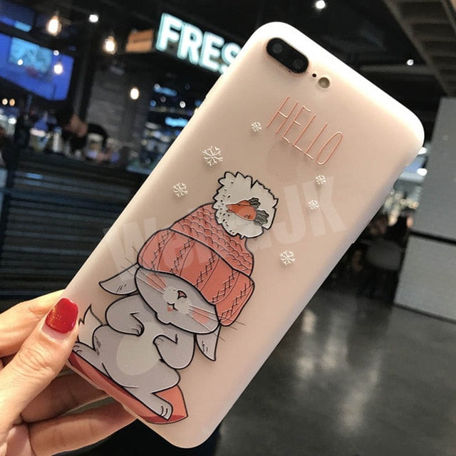UOJSJK Flower Phone Case for iPhone 6 6s 7 8 Plus X Cases Silicone Fashion Women Soft Protection Cover for iphone XR XS MAX Case