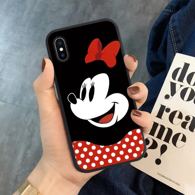 Luxury Cute Protect Soft TPU Case For iPhone 6S 8 7 6 S Plus Matte Back Coque For iPhone X XS Max XR Cartoon Phone Cases Capas