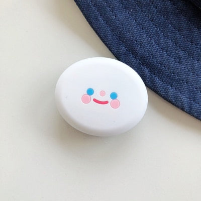 Cute Cartoon Round Universal Mobile Phone Ring Holder Airbag Gasbag fold Stand Bracket Mount For iPhone XR Samsung Huawei Xiaomi
