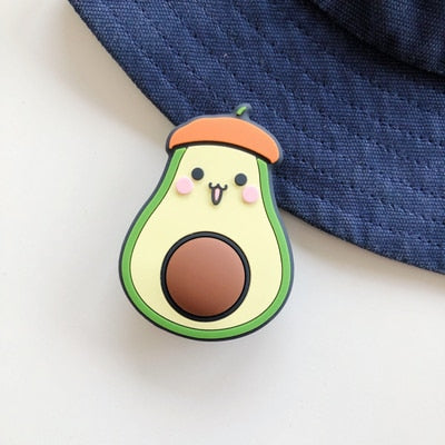 Cute Cartoon Round Universal Mobile Phone Ring Holder Airbag Gasbag fold Stand Bracket Mount For iPhone XR Samsung Huawei Xiaomi