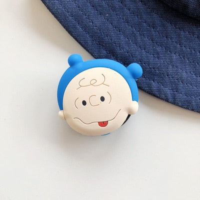 Cute Cartoon Round Universal Mobile Phone Ring Holder Airbag Gasbag fold Stand Bracket Mount For iPhone XR Samsung Huawei Xiaomi