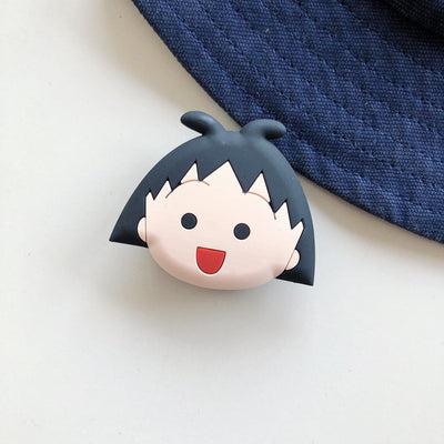 Cute Cartoon Round Universal Mobile Phone Ring Holder Airbag Gasbag fold Stand Bracket Mount For iPhone XR Samsung Huawei Xiaomi