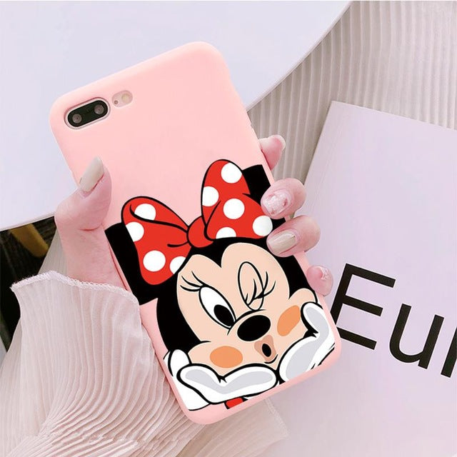 Luxury Cute Protect Soft TPU Case For iPhone 6S 8 7 6 S Plus Matte Back Coque For iPhone X XS Max XR Cartoon Phone Cases Capas