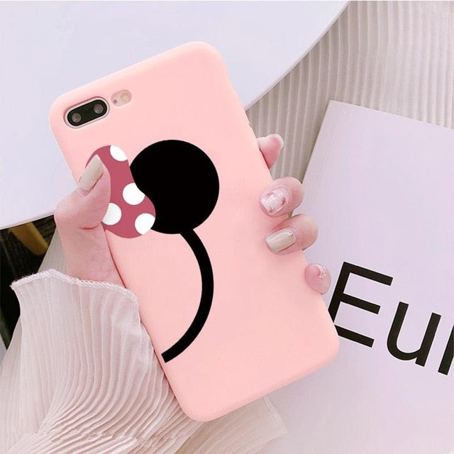 Luxury Cute Protect Soft TPU Case For iPhone 6S 8 7 6 S Plus Matte Back Coque For iPhone X XS Max XR Cartoon Phone Cases Capas