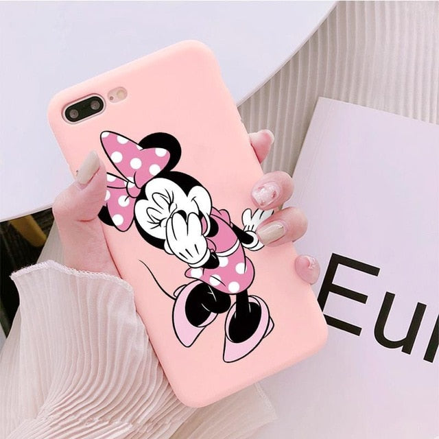 Luxury Cute Protect Soft TPU Case For iPhone 6S 8 7 6 S Plus Matte Back Coque For iPhone X XS Max XR Cartoon Phone Cases Capas