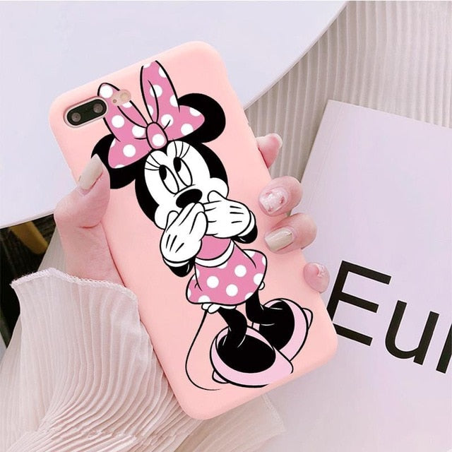 Luxury Cute Protect Soft TPU Case For iPhone 6S 8 7 6 S Plus Matte Back Coque For iPhone X XS Max XR Cartoon Phone Cases Capas