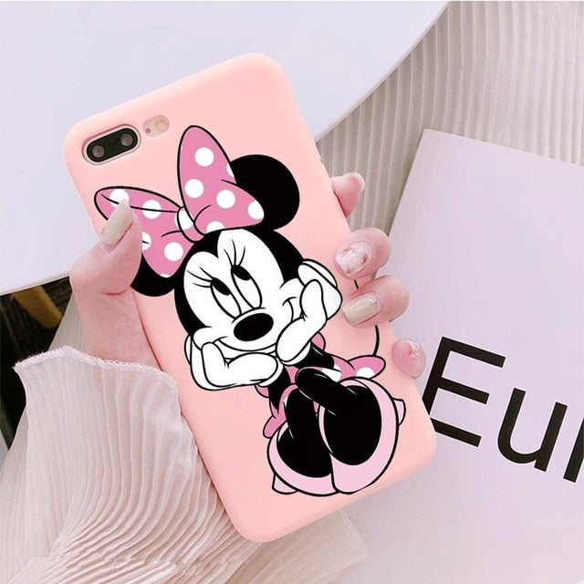 Luxury Cute Protect Soft TPU Case For iPhone 6S 8 7 6 S Plus Matte Back Coque For iPhone X XS Max XR Cartoon Phone Cases Capas