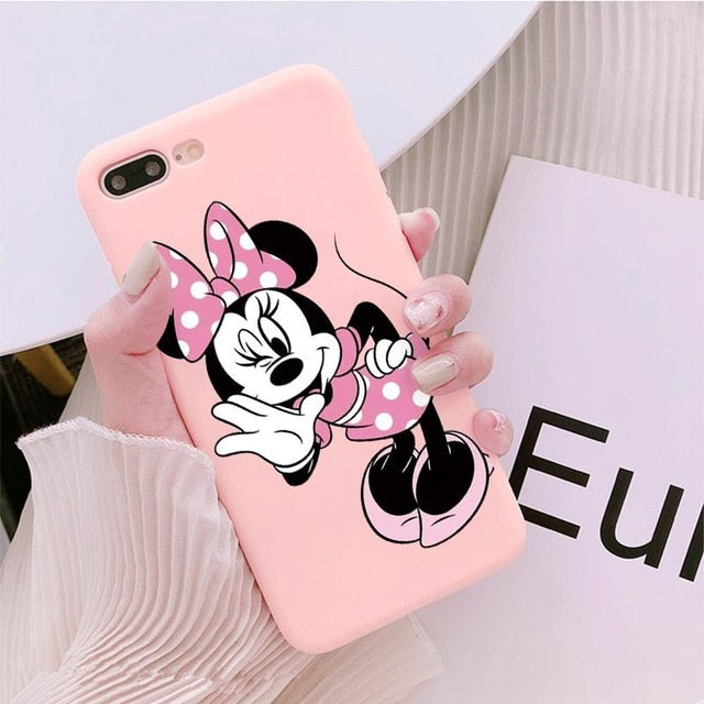 Luxury Cute Protect Soft TPU Case For iPhone 6S 8 7 6 S Plus Matte Back Coque For iPhone X XS Max XR Cartoon Phone Cases Capas