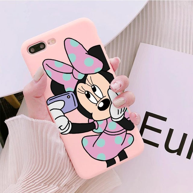 Luxury Cute Protect Soft TPU Case For iPhone 6S 8 7 6 S Plus Matte Back Coque For iPhone X XS Max XR Cartoon Phone Cases Capas