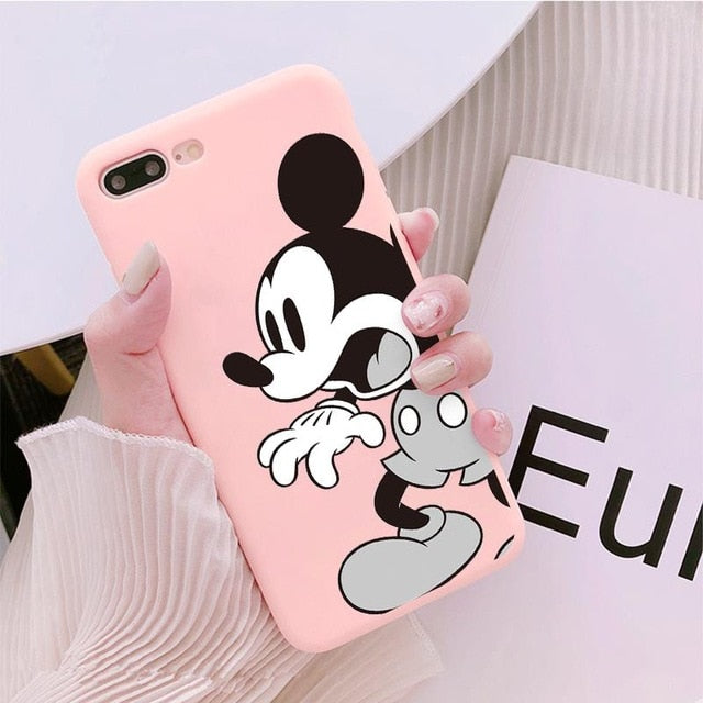 Luxury Cute Protect Soft TPU Case For iPhone 6S 8 7 6 S Plus Matte Back Coque For iPhone X XS Max XR Cartoon Phone Cases Capas