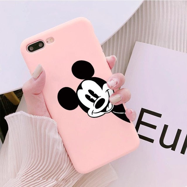 Luxury Cute Protect Soft TPU Case For iPhone 6S 8 7 6 S Plus Matte Back Coque For iPhone X XS Max XR Cartoon Phone Cases Capas