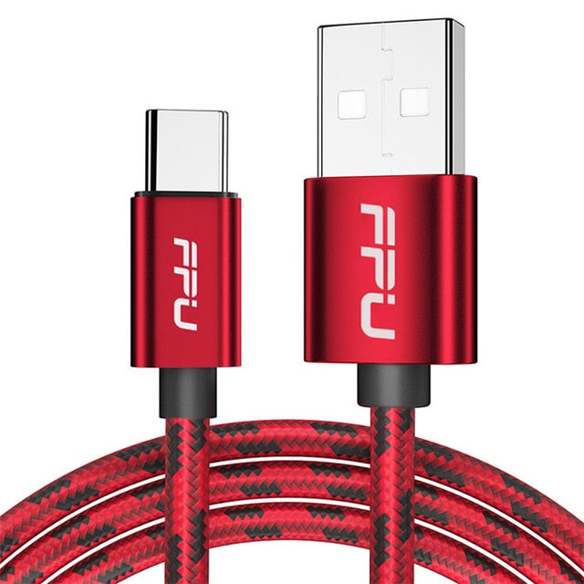 FPU USB Type C Cable for Samsung Huawei Xiaomi Redmi k20 pro USB C Mobile Phone Cable Fast Charging Cable for USB Type-C Cord