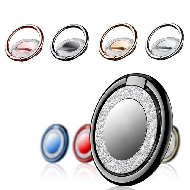 360 Degree Finger Ring Mobile Phone Smartphone Stand Holder Mount for IPhone 8 IPad Xiaomi All Smart Phone Luxury Couple Models