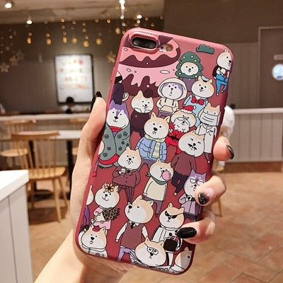 Cartoon Silicon Phone Case For Etui iPhone 7 8 Plus XS Max XR Cute Unicorn Case For iPhone X 8 7 6 6S Plus Soft TPU Cover Coque