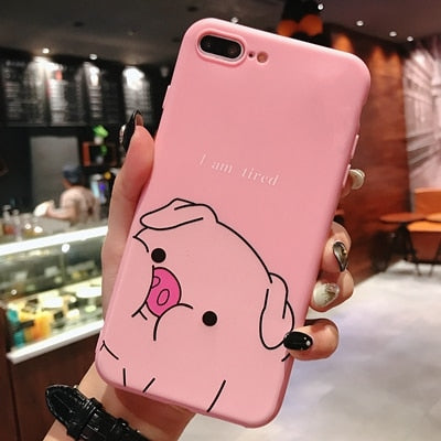 Cartoon Silicon Phone Case For Etui iPhone 7 8 Plus XS Max XR Cute Unicorn Case For iPhone X 8 7 6 6S Plus Soft TPU Cover Coque