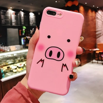 Cartoon Silicon Phone Case For Etui iPhone 7 8 Plus XS Max XR Cute Unicorn Case For iPhone X 8 7 6 6S Plus Soft TPU Cover Coque