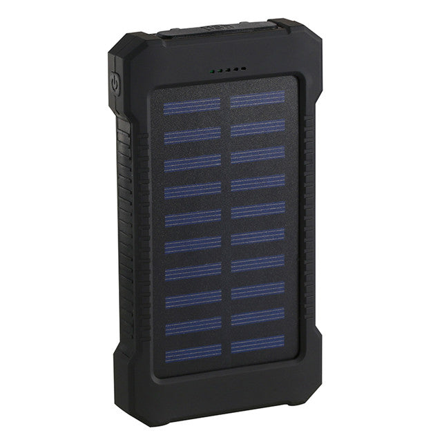 30000mAh Solar Power Bank Waterproof Solar Charger Dual USB External Charger Powerbank for Xiaomi huawei iPhone 7 8 Samsung