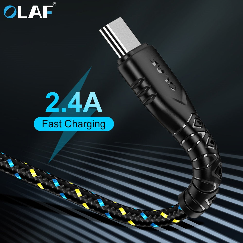 USB Cable 3m 2m 1m Fast Charging USB Type C Cable For Samsung Charger Data Charge Micro USB Cable For Huawei Xiaomi Mobile Phone