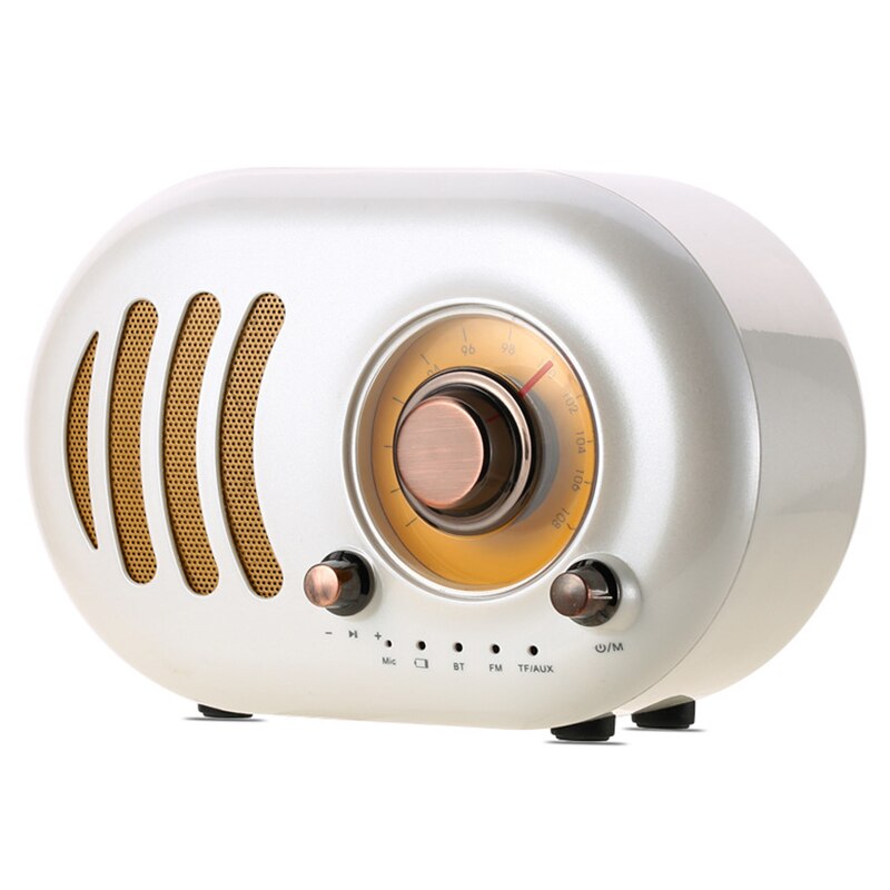 Remax Hifi Retro Radio Bluetooth Speaker Portable Mini Speaker Support Tf Card Play Fm Radio Handsfree Phone Pc Wireless Speak