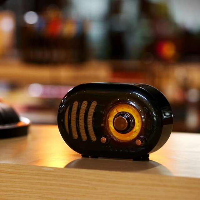 Remax Hifi Retro Radio Bluetooth Speaker Portable Mini Speaker Support Tf Card Play Fm Radio Handsfree Phone Pc Wireless Speak