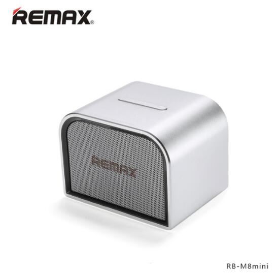 REMAX M8 Mini Metal Portable Desktop Bluetooth Speaker Support Handsfree Call AUX Subwoofer Music Speaker