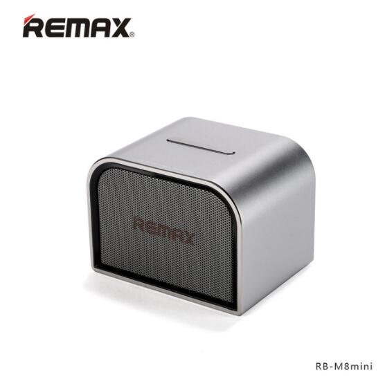 REMAX M8 Mini Metal Portable Desktop Bluetooth Speaker Support Handsfree Call AUX Subwoofer Music Speaker