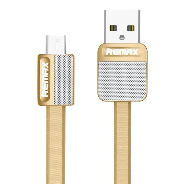 Remax RC-044m Flat TPE 1m Micro USB/TypeC Cable 2.1A Fast Charging Data Transfer Charger Line Mobile Phone Wire Cord for Android