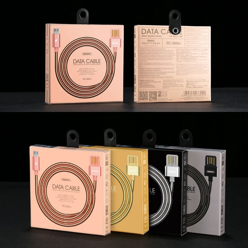 Remax REMAX Android Mobile Phone Data Cable Wholesale IP5/6/7 Metal power bank Charging Line Factory Direct