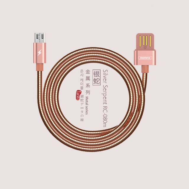 Remax REMAX Android Mobile Phone Data Cable Wholesale IP5/6/7 Metal power bank Charging Line Factory Direct