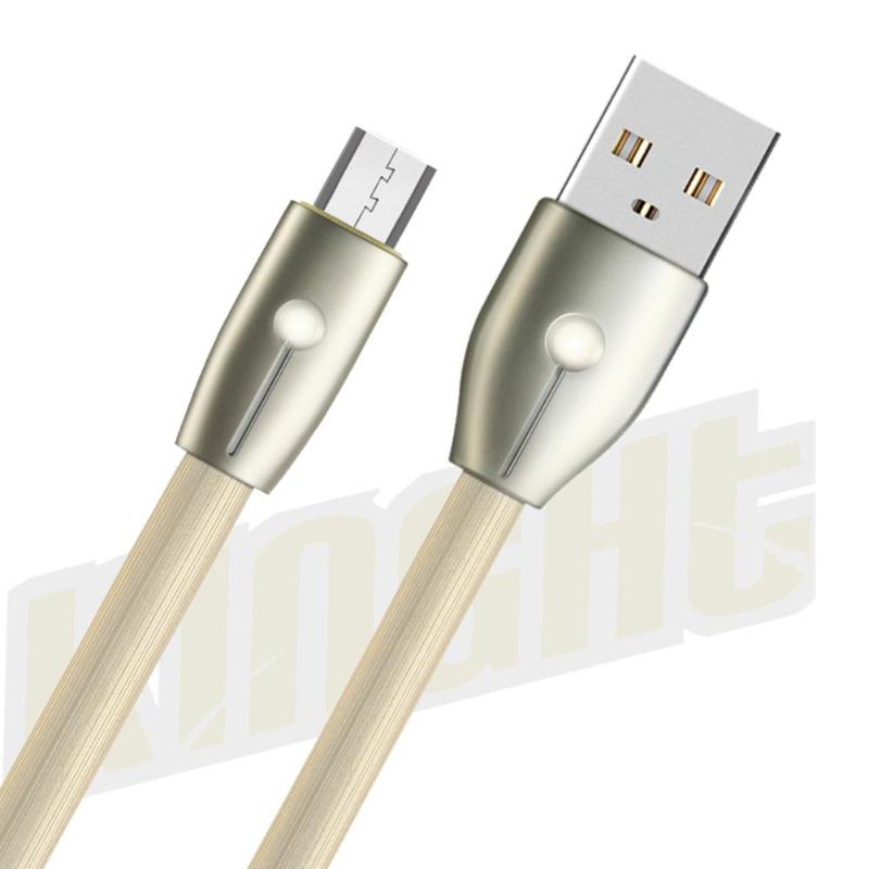Remax Data Transfer Cable Wire with LED Light Flat Design Micro USB 1m/3.3ft Charging Sync  for Android Phone