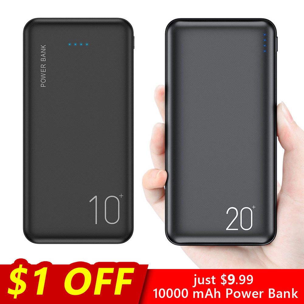 FLOVEME Power Bank 20000mAh Portable Charging  For Samsung Phone External Battery Charger Powerbank 10000 mAh for iPhone Xiaomi