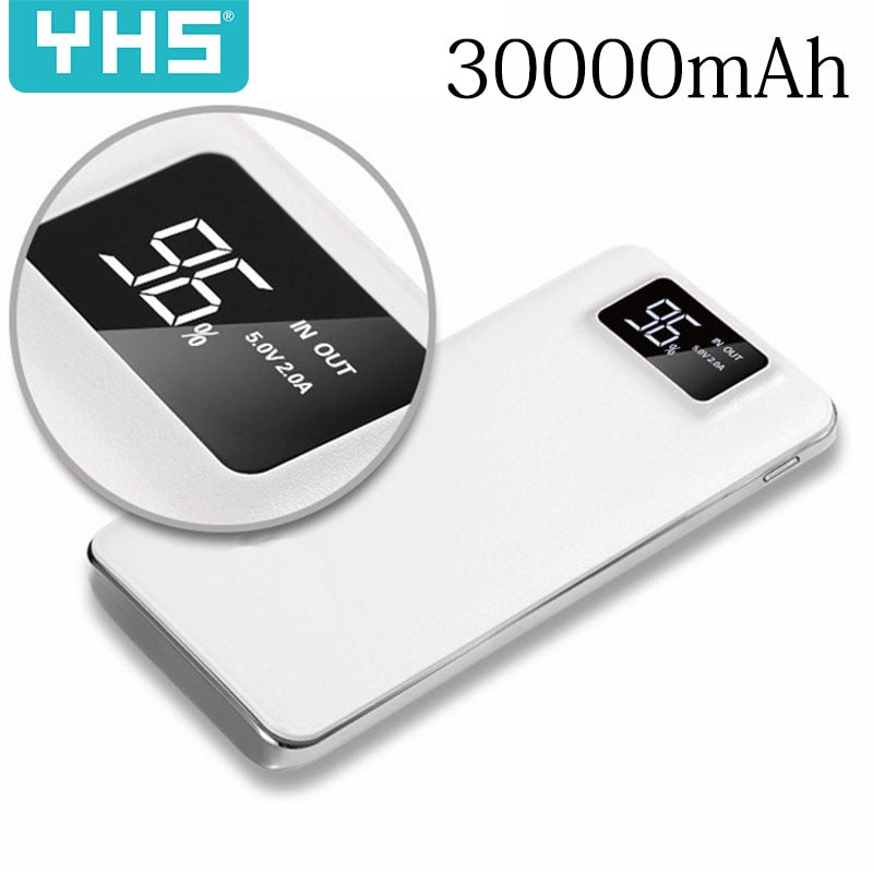 2019 NEW Power Bank 30000mAh For Xiaomi Mi 2 USB PowerBank Portable Charger External Battery Poverbank For iPhone Xiaomi Huawei