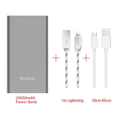 Yoobao A2 Power Bank 20000mAh Dual USB Output/Input Ultra Slim External Battery with Digital Display Mobile Portable Charger