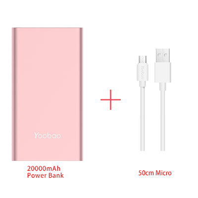 Yoobao A2 Power Bank 20000mAh Dual USB Output/Input Ultra Slim External Battery with Digital Display Mobile Portable Charger