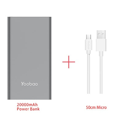 Yoobao A2 Power Bank 20000mAh Dual USB Output/Input Ultra Slim External Battery with Digital Display Mobile Portable Charger