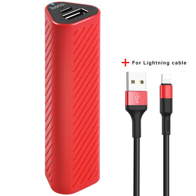 HOCO Portable Power Bank 2500mAh Lightweight Powerbank USB External Backup Battery Charger for iphone X 7 8 for Xiaomi Samsung