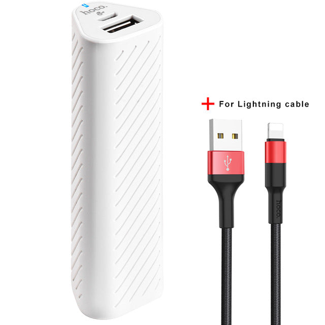 HOCO Portable Power Bank 2500mAh Lightweight Powerbank USB External Backup Battery Charger for iphone X 7 8 for Xiaomi Samsung