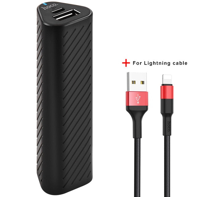 HOCO Portable Power Bank 2500mAh Lightweight Powerbank USB External Backup Battery Charger for iphone X 7 8 for Xiaomi Samsung