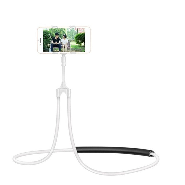 Flexible Mobile Phone Holder Hanging Neck Lazy Necklace Bracket Bed 360 Degree Phones Holder Stand For iPhone Xiaomi Huawei
