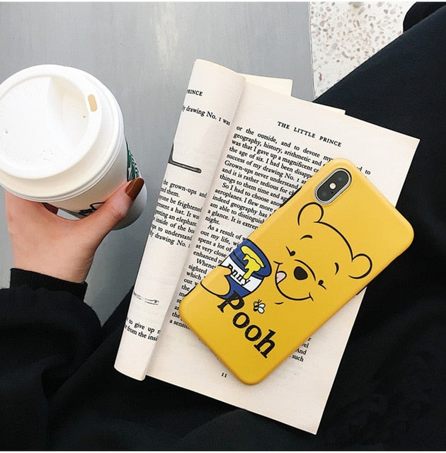 Cute Winnie Pooh Tigger Piglet Eeyore Soft Silicone phone Case for iphone 6 6s 7 8 plus Cartoon Back Case for iphone X XR XS MAX