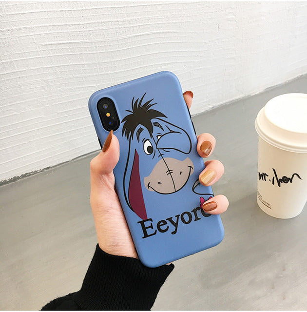 Cute Winnie Pooh Tigger Piglet Eeyore Soft Silicone phone Case for iphone 6 6s 7 8 plus Cartoon Back Case for iphone X XR XS MAX