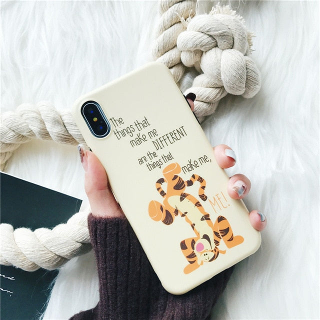 Cute Winnie Pooh Tigger Piglet Eeyore Soft Silicone phone Case for iphone 6 6s 7 8 plus Cartoon Back Case for iphone X XR XS MAX
