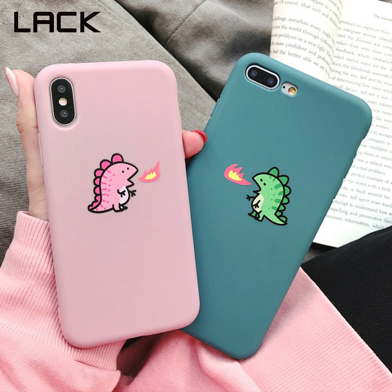 LACK Cute couple fire dragon Scrub Cases for iPhone XS Max XR X 6 6S 7 8 Plus DC Comics Marvel Venom Super hero Soft phone cases