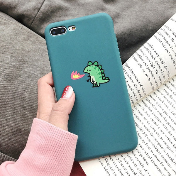 LACK Cute couple fire dragon Scrub Cases for iPhone XS Max XR X 6 6S 7 8 Plus DC Comics Marvel Venom Super hero Soft phone cases