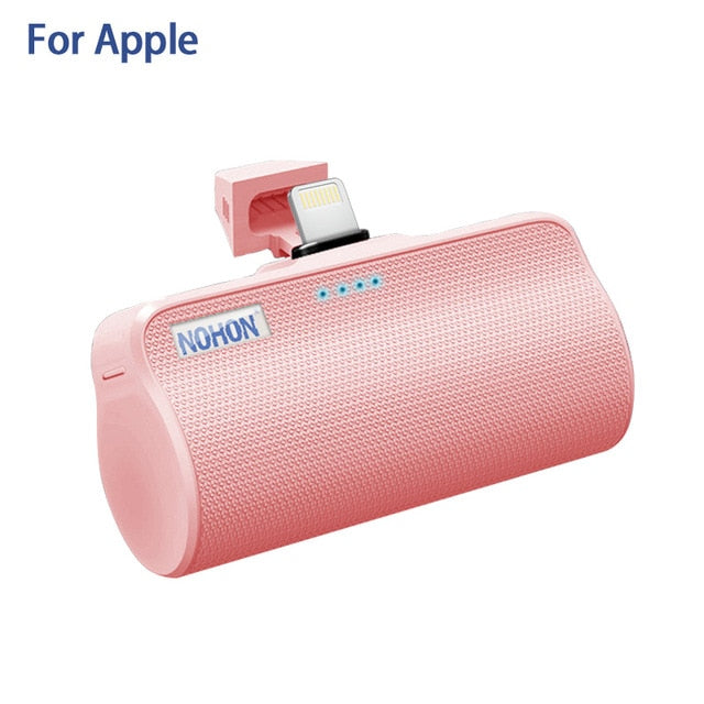NOHON Wireless Mini Power Bank 3000mAh Portable Charger External Battery For iPhone Xiaomi Huawei Samsung USB C Powerbank