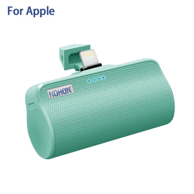 NOHON Wireless Mini Power Bank 3000mAh Portable Charger External Battery For iPhone Xiaomi Huawei Samsung USB C Powerbank