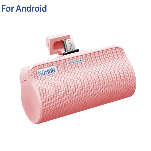 NOHON Wireless Mini Power Bank 3000mAh Portable Charger External Battery For iPhone Xiaomi Huawei Samsung USB C Powerbank