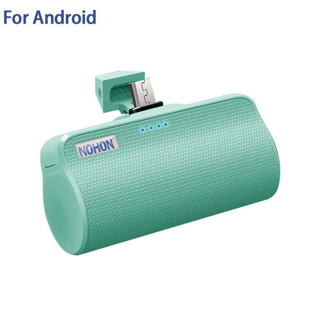NOHON Wireless Mini Power Bank 3000mAh Portable Charger External Battery For iPhone Xiaomi Huawei Samsung USB C Powerbank